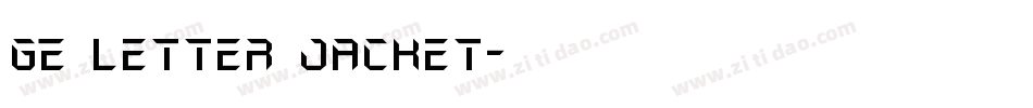GE Letter Jacket字体转换